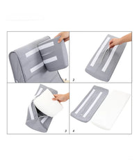 Mecedora, Sillón Tumbona, Color Gris, 125 x 91 x 67 cm