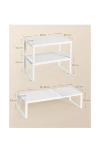 Juego de 2 Especieros, Extensibles, Organizador de Cocina,