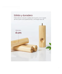 Perchero de madera maciza con forma de árbol