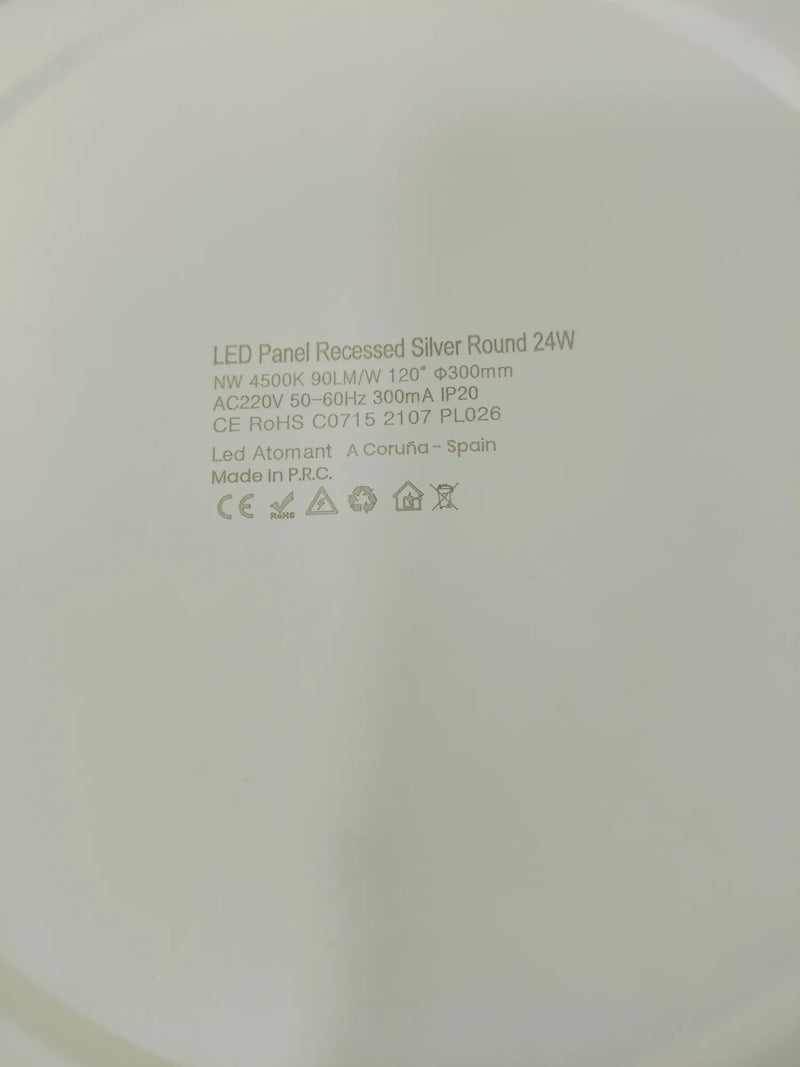 LED Panel Redondo Plano