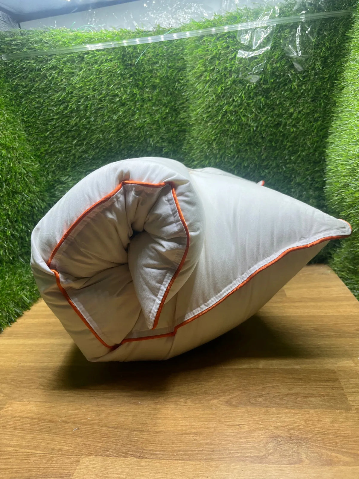 Almohada de Plumas 40x80cm Orange Wave