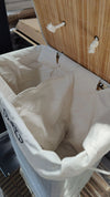 Cesto de ropa sucia, 100 L, cesto de ropa con tapa