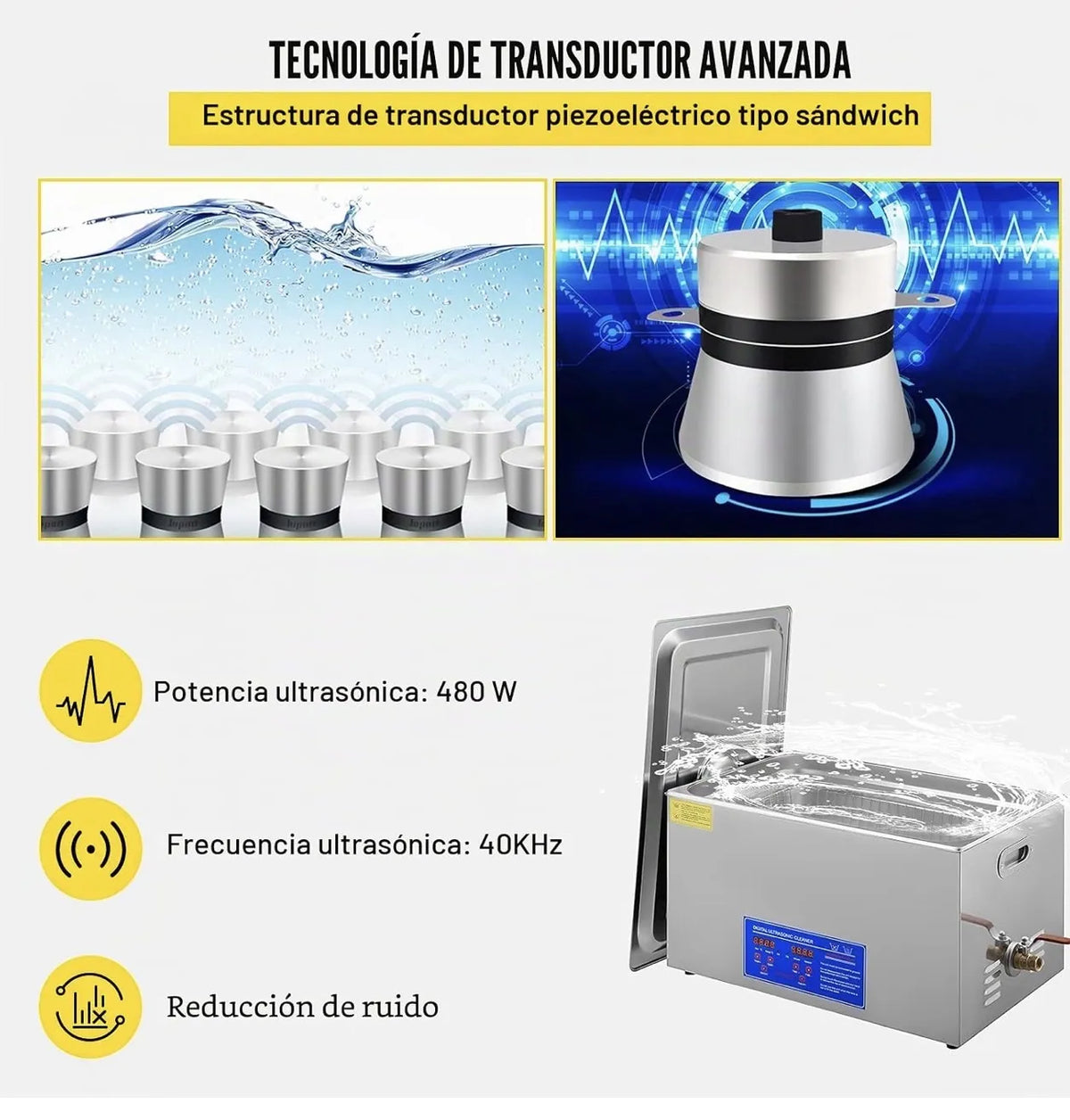 Limpiador ultrasónico Vevor