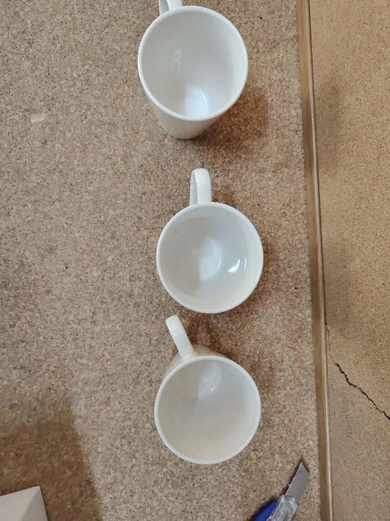 Pack 3 tazas para decorar
