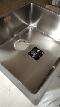Fregadero Bajo Encimera 1 Cubeta Acero Inox 18/10, Radio R15 TEKA