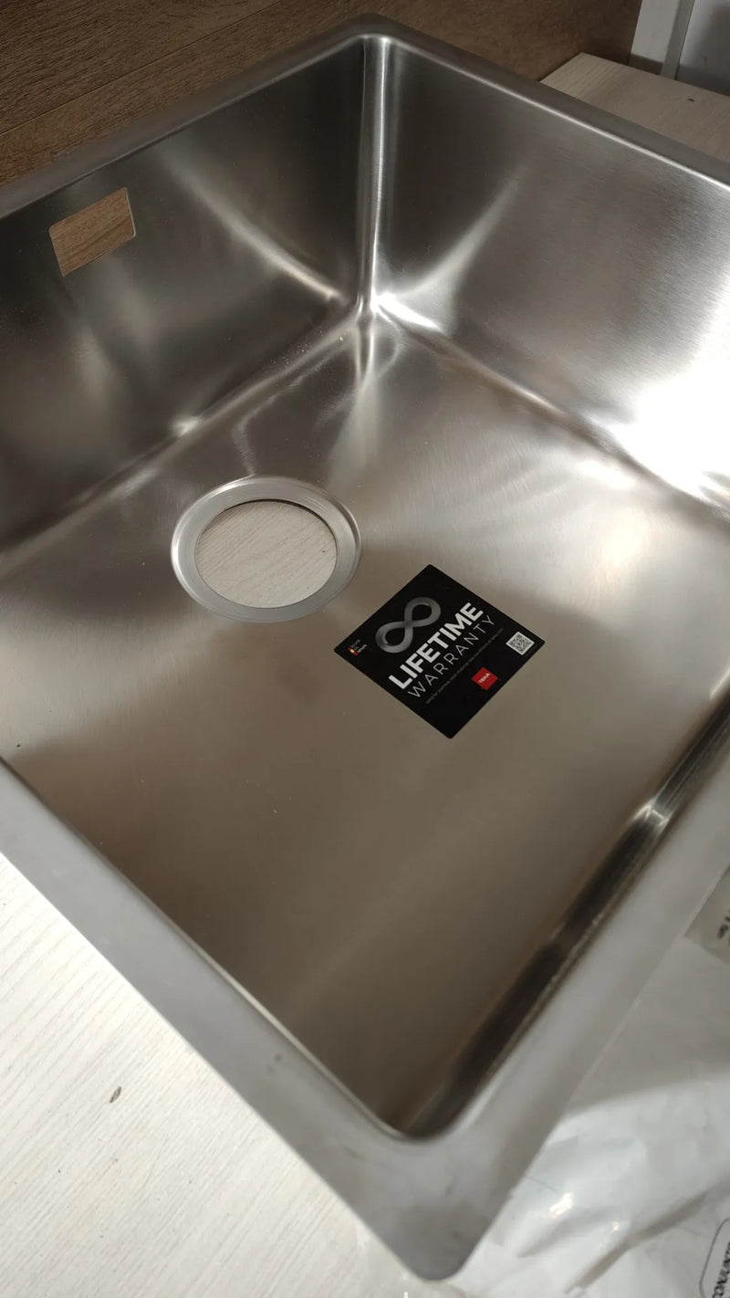 Fregadero Bajo Encimera 1 Cubeta Acero Inox 18/10, Radio R15 TEKA