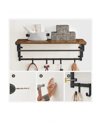 Estanteria de Pared / Negra y Marron