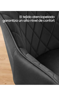 Silla de Comedor, Silla de Cocina, Sillón de Terciopelo