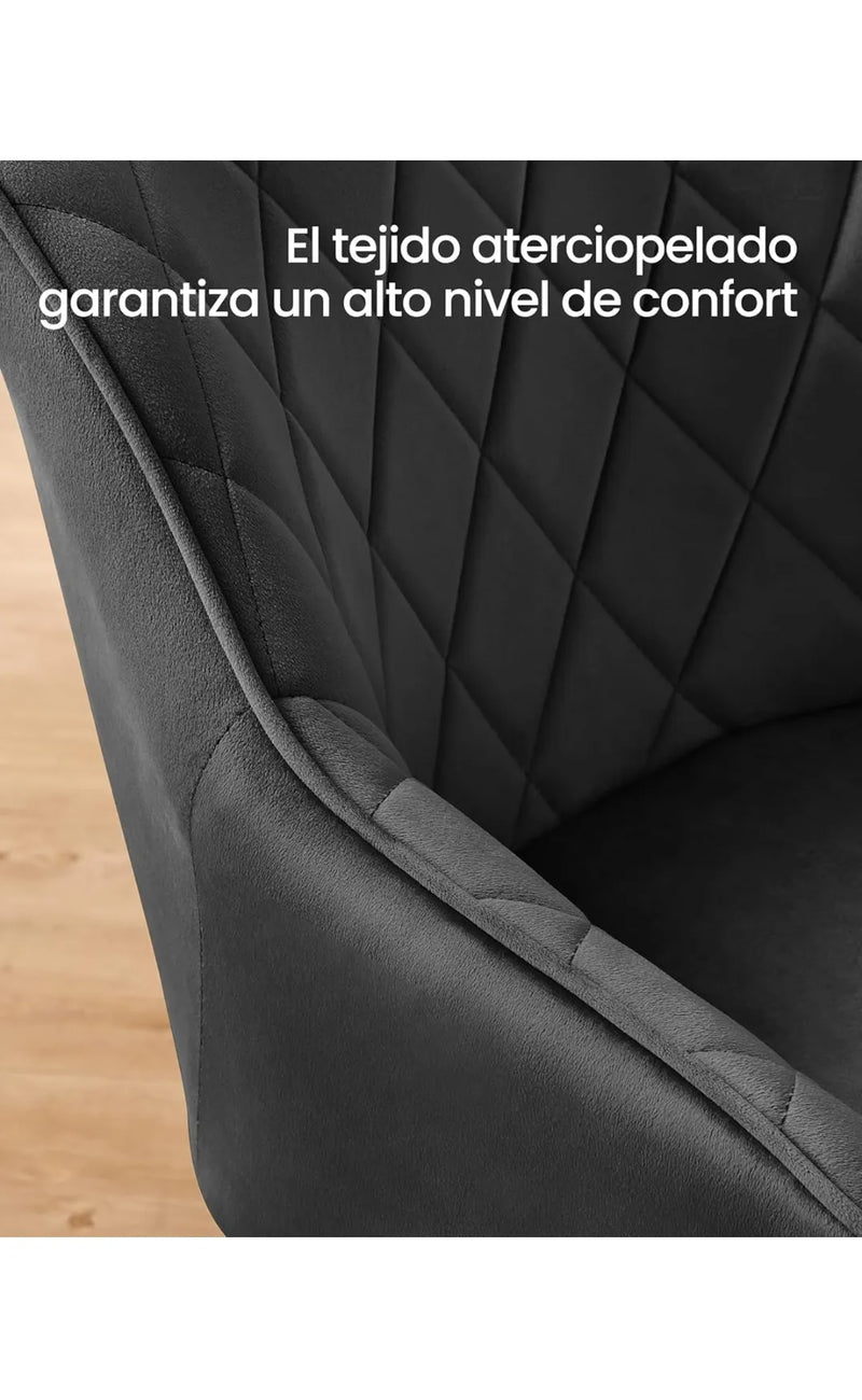 Silla de Comedor, Silla de Cocina, Sillón de Terciopelo