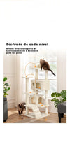 Árbol rascador para gatos beige - Yaheetech