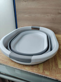 Cesto plegable de colada de silicona