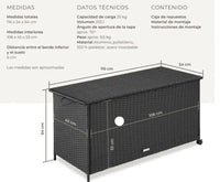 Baúl de almacenamiento para jardín