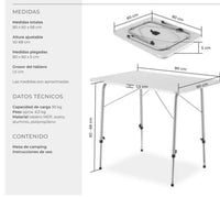 Mesa de camping