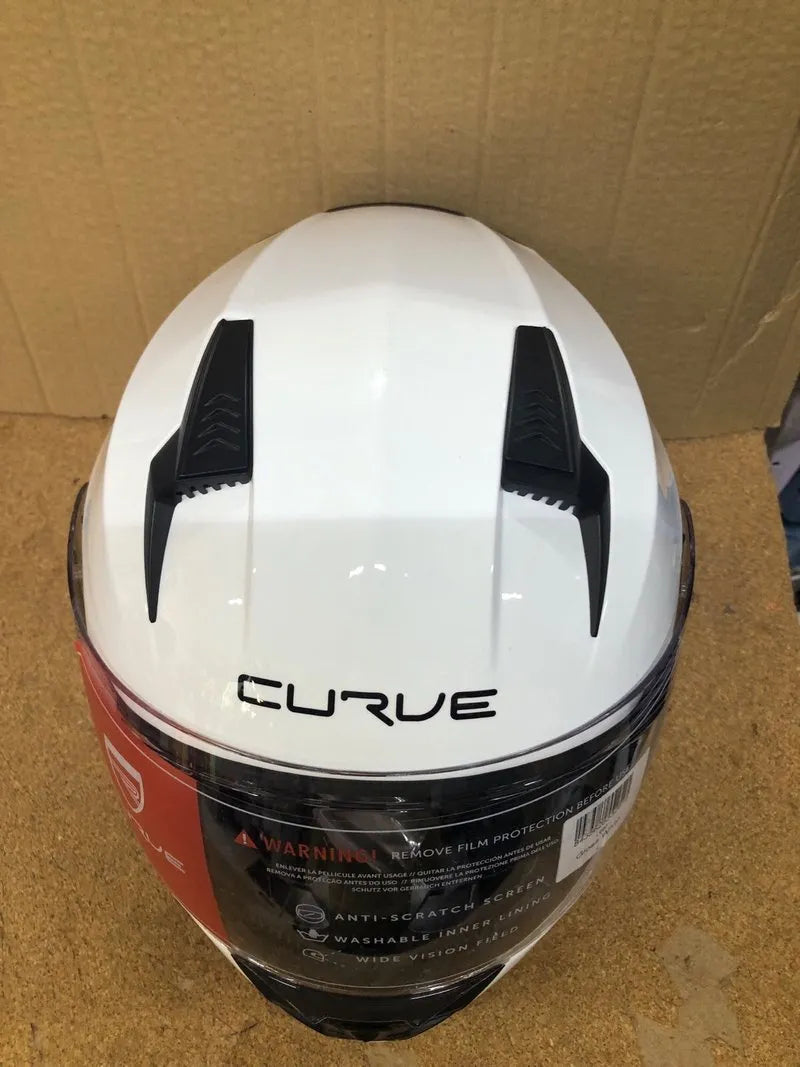 Casco de moto CURVE blanco