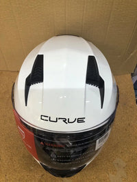 Casco de moto CURVE blanco