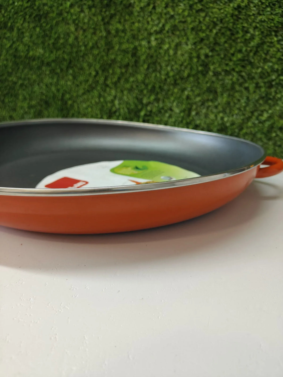 Paellera naranja acero esmaltado - Ibili