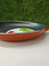 Paellera naranja acero esmaltado - Ibili