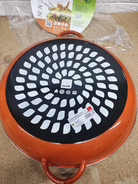 Paellera naranja 38cm IBILI