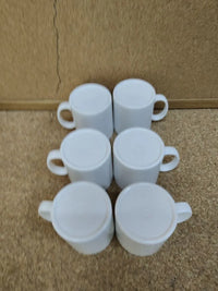 Juego de 6 tazas de café de plástico