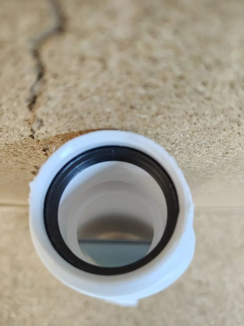 Desagüe de lavabo de 32 mm de diámetro sin sifón