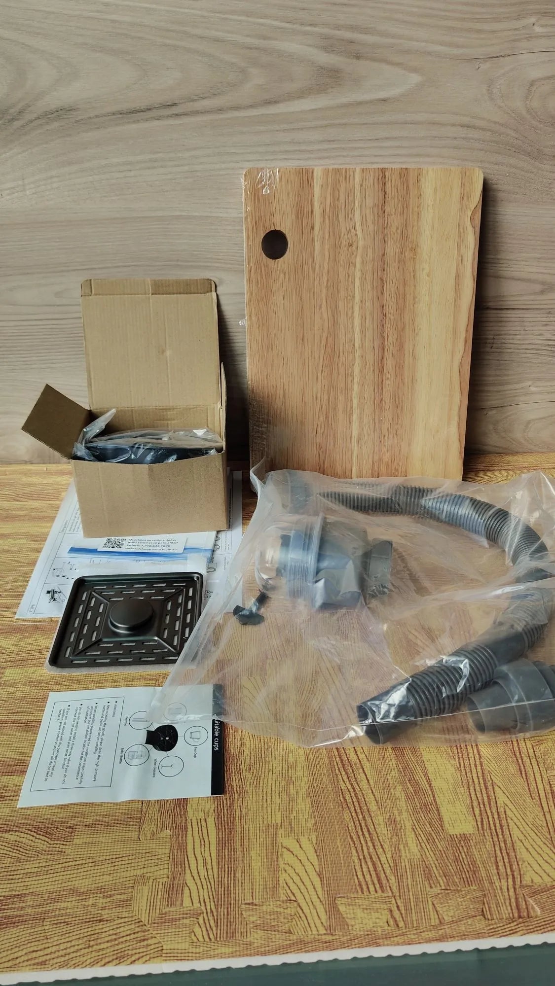 fregadero cocina, Con grifo, Rejilla de drenaje