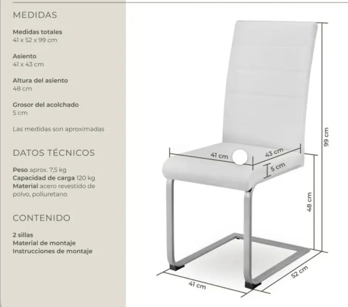 Sillas de comedor