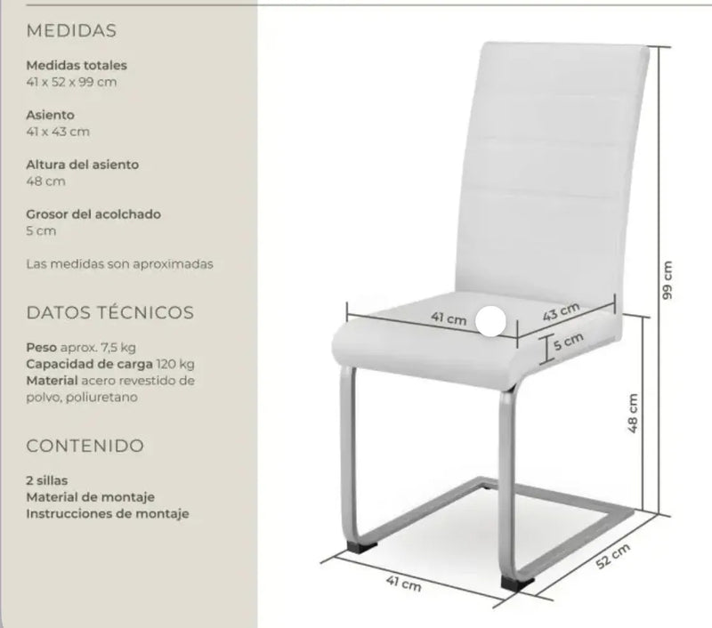 Sillas de comedor