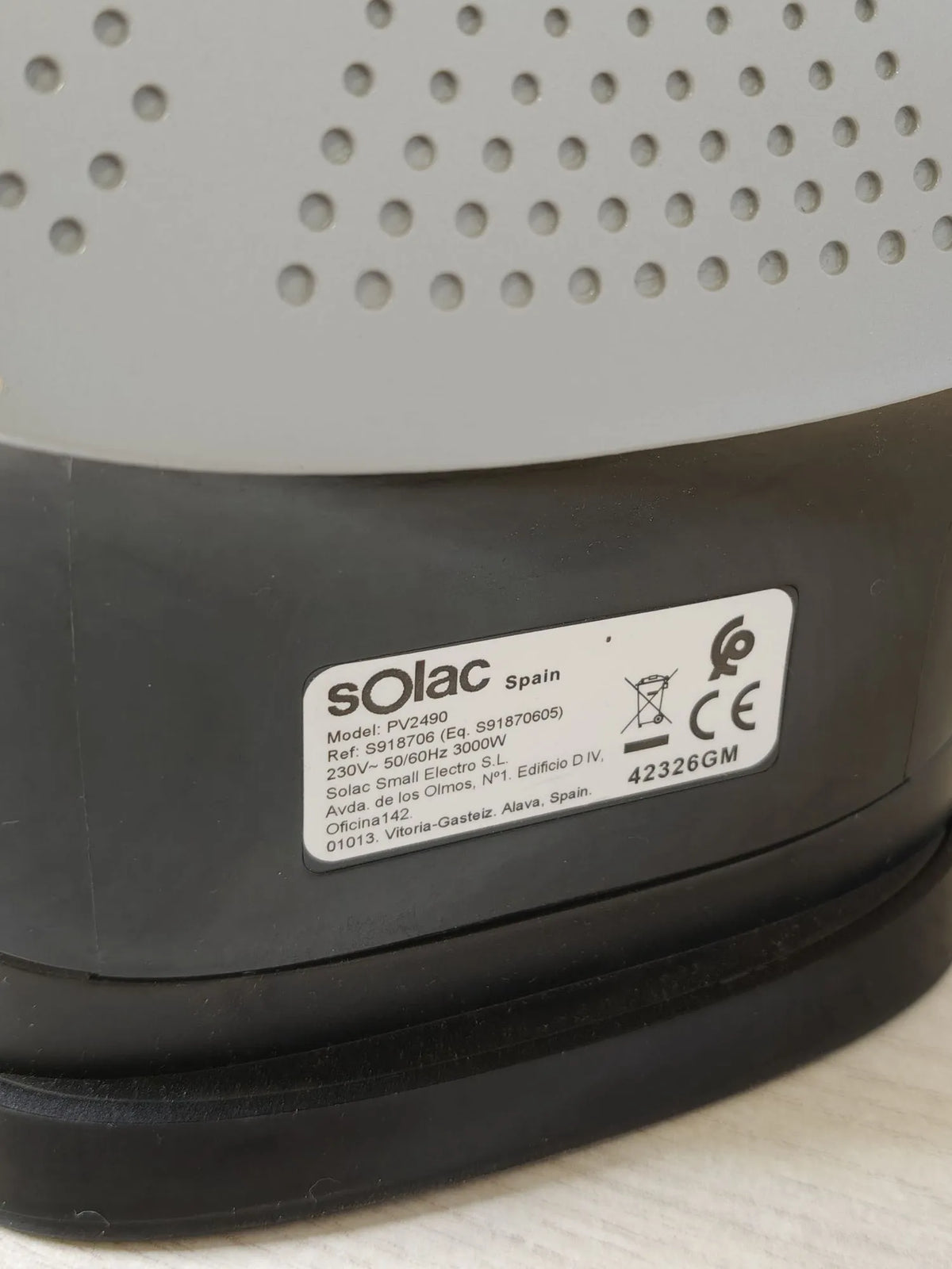 Plancha de Vapor PV2490, 3000W Potencia - SOLAC SOLUTION