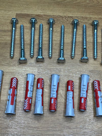 Tacos y tornillos para pared universales fischer
