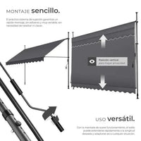 Toldo plegable para balcón
