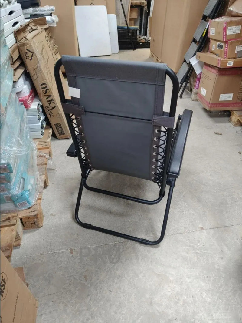 Silla Tumbona con Reposabrazos Plegable