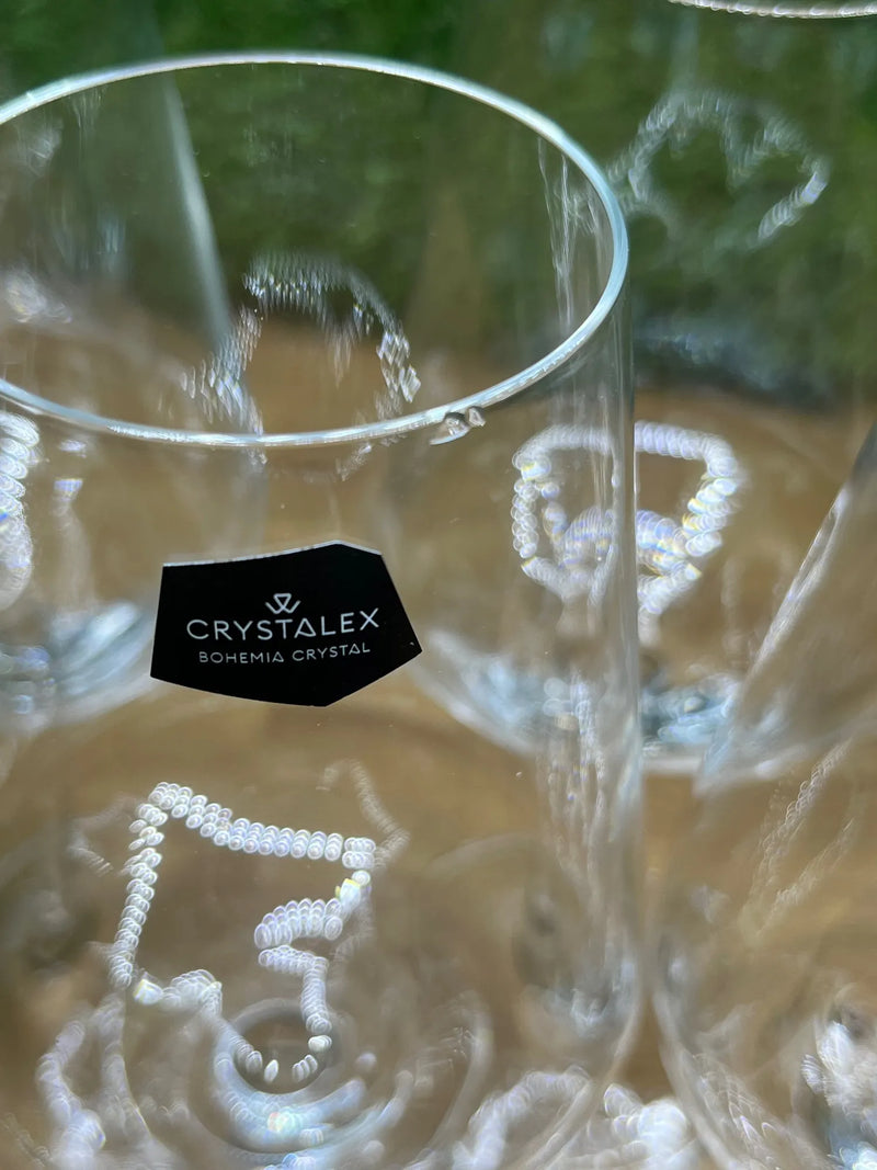 Juego de 6 copas de vino tinto Crystalex