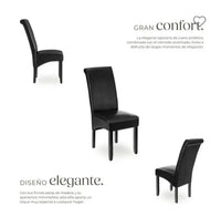 Silla de comedor acolchada