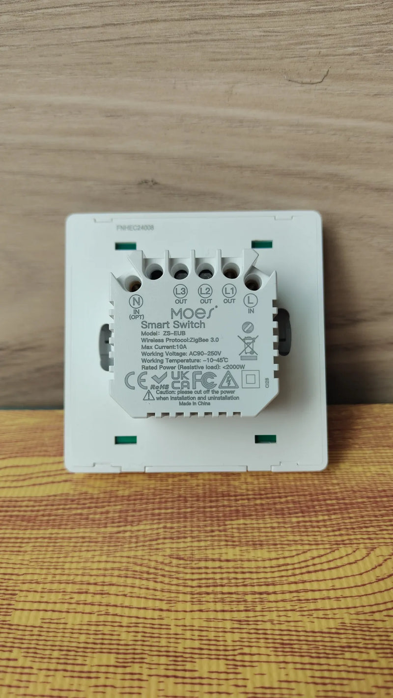 Interruptor de luz inteligente No requiere cable neutro