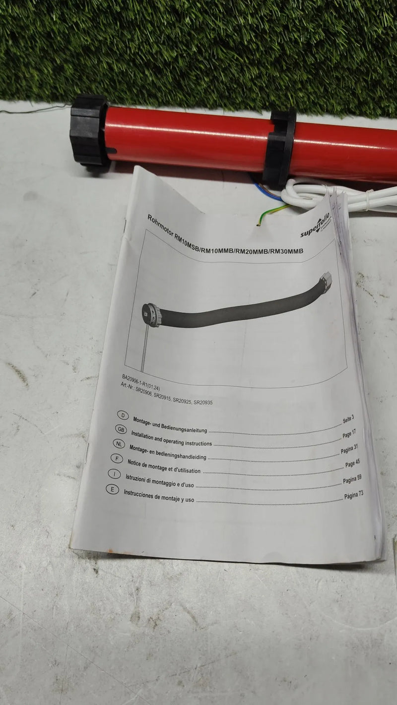 superrollo Motor de persiana Rm30MMB (SW60, 30 Nm)