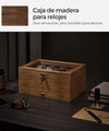 Caja de relojes con 8 ranuras