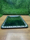 Bandeja de acero inoxidable con borde decorativo APS