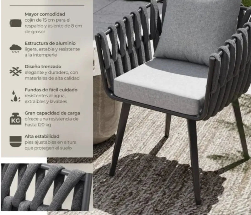 Silla de aluminio