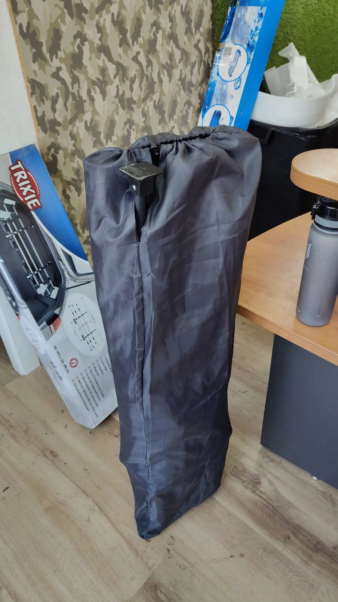 Tumbona Cama Plegable de Camping Gris