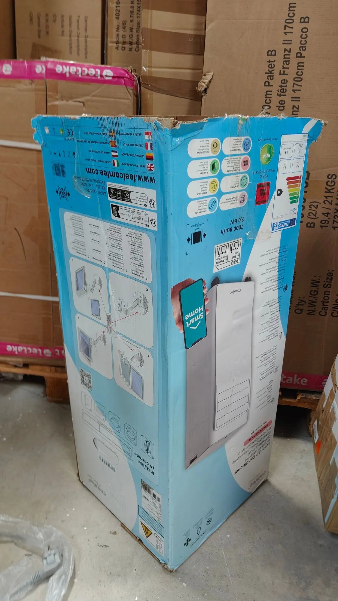 Pingüino Aire Acondicionado Portátil 3 en 1 | 7000 BTU/1800 Frigorías