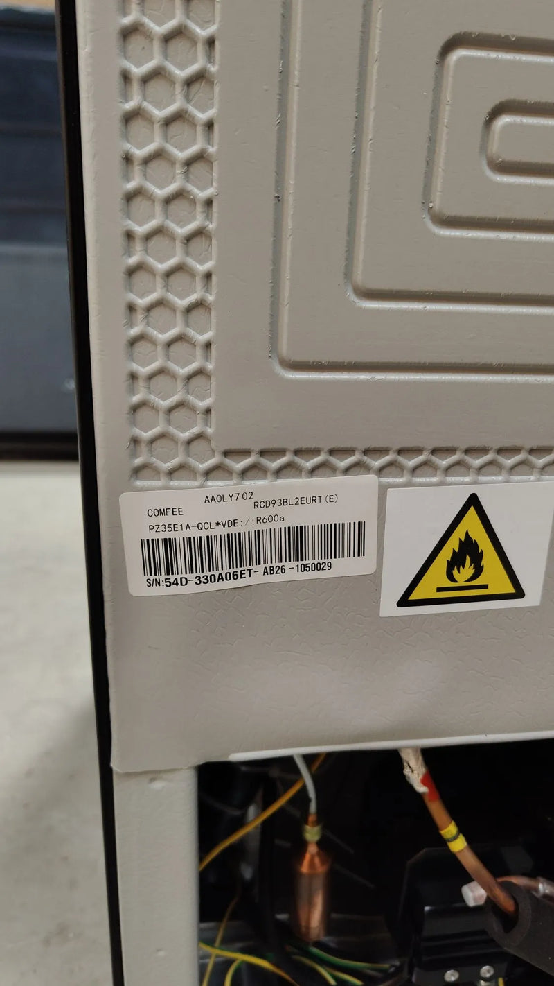Refrigerador Bajo Encimera, 93L, Refrigerador Retro Independiente