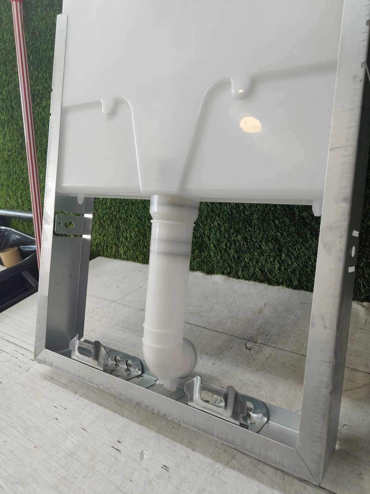 Belvit Elemento de montaje para pared con placa de accionamiento