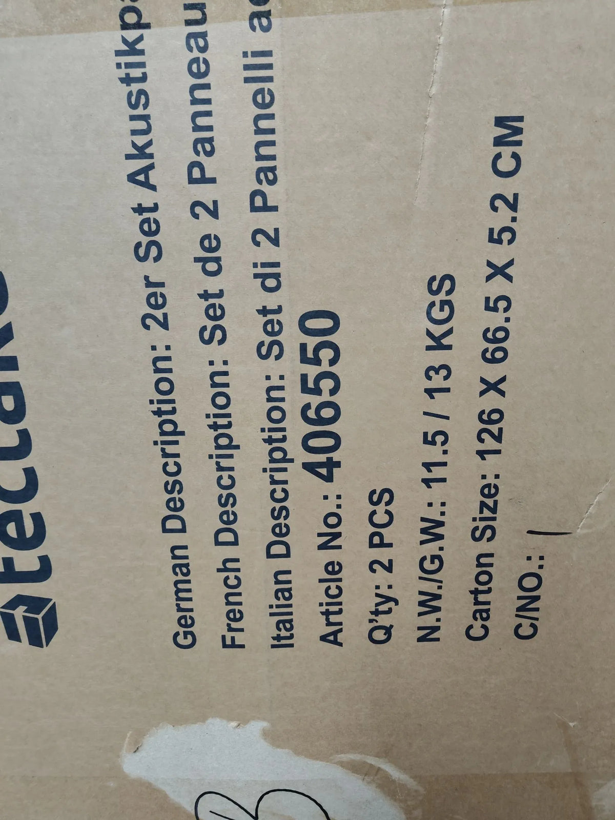 Pack de 2 paneles de pared