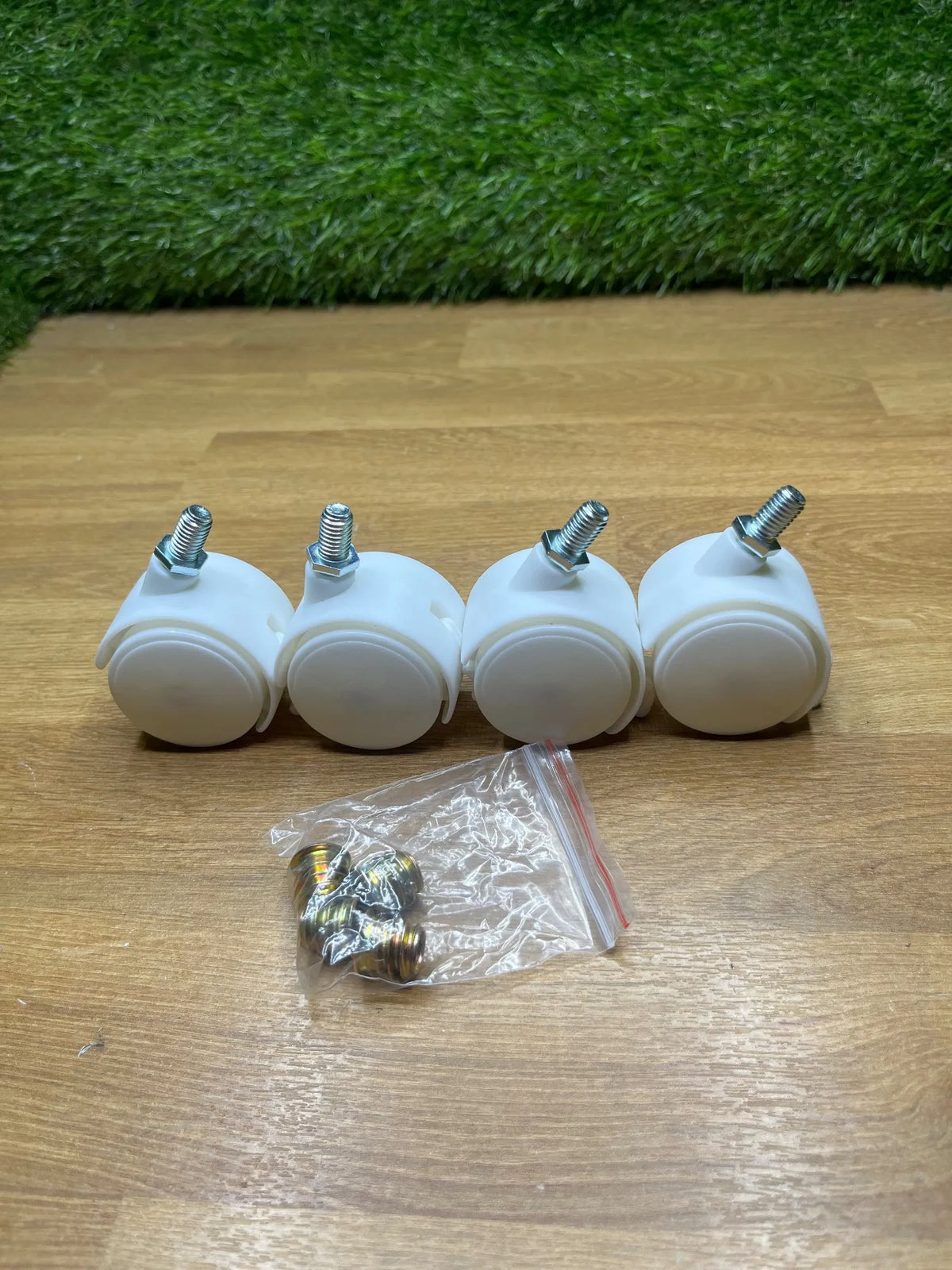 4 ruedas giratorias universales con frenos