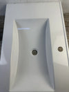 Encimera lavabo rectangular