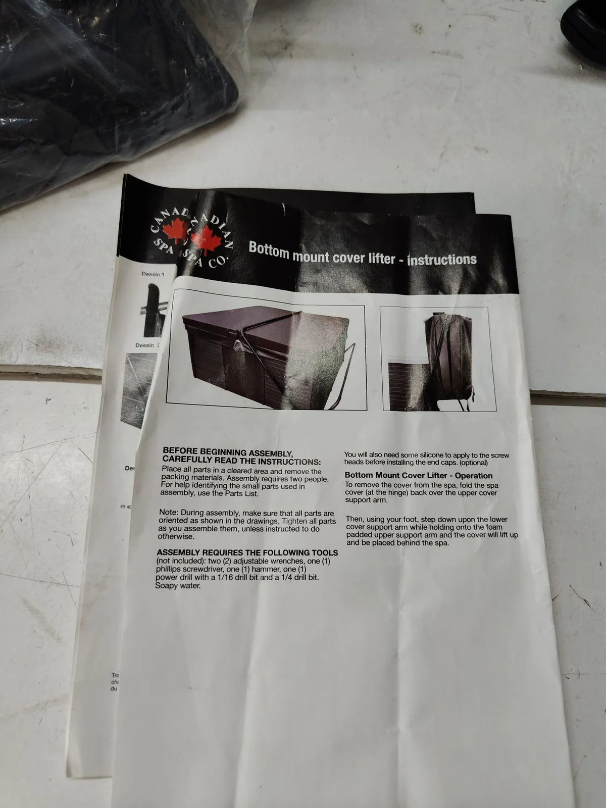 Soporte inferior para cubiertas de spa - Canadian spa