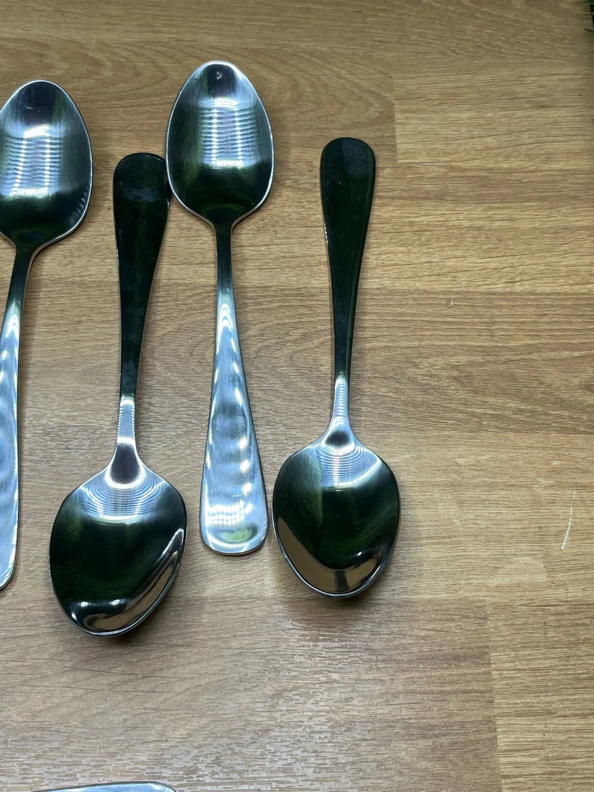 10 Cucharas de Cocina de Acero Inoxidable