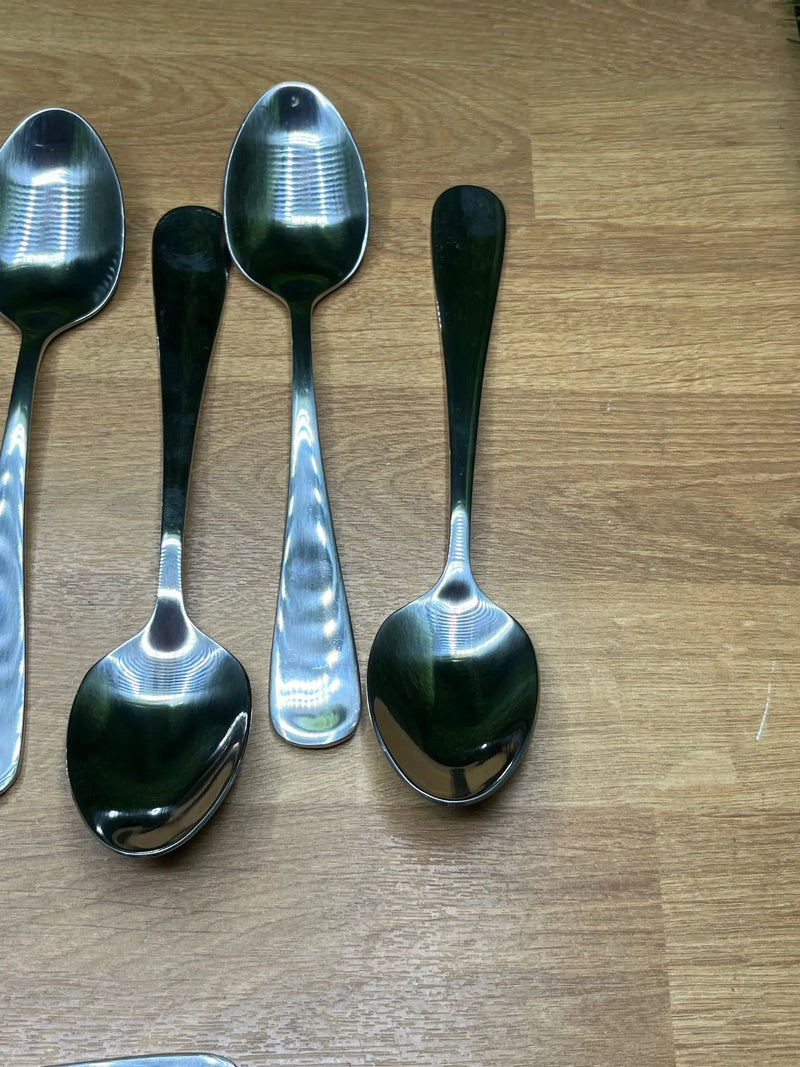 10 Cucharas de Cocina de Acero Inoxidable