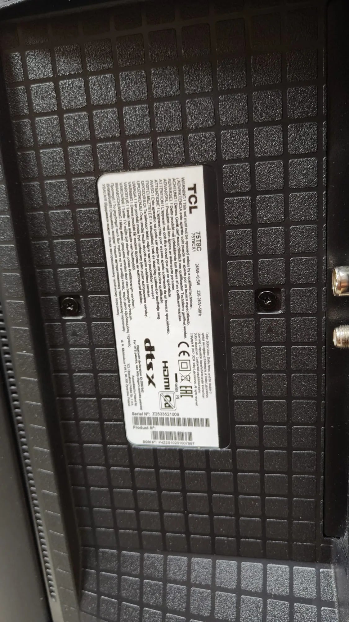 Televisor de 75 pulgadas smart TV - Tcl