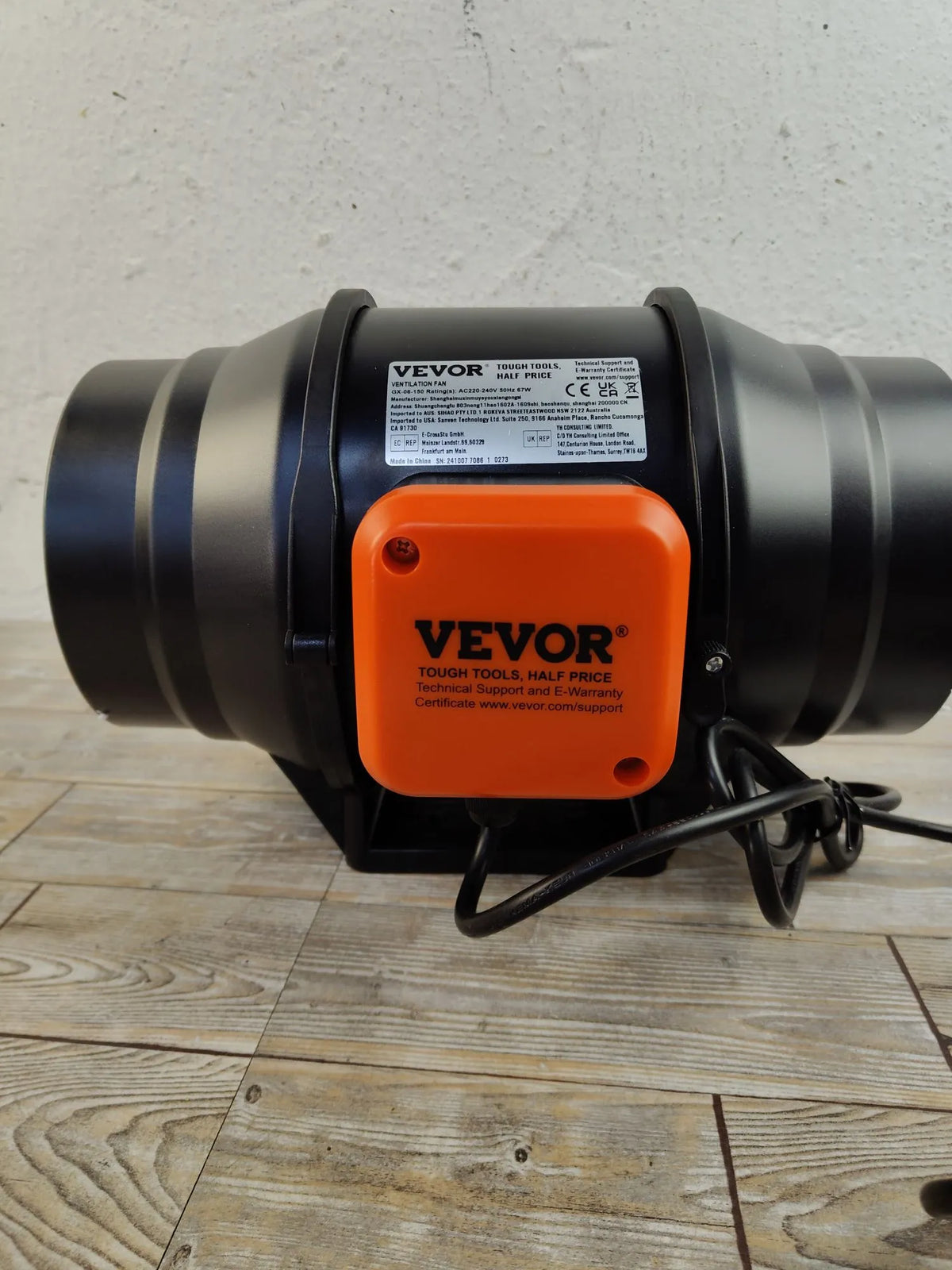 Ventilador de conducto en línea  - VEVOR